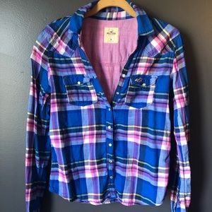 Hollister plaid long sleeve flannel